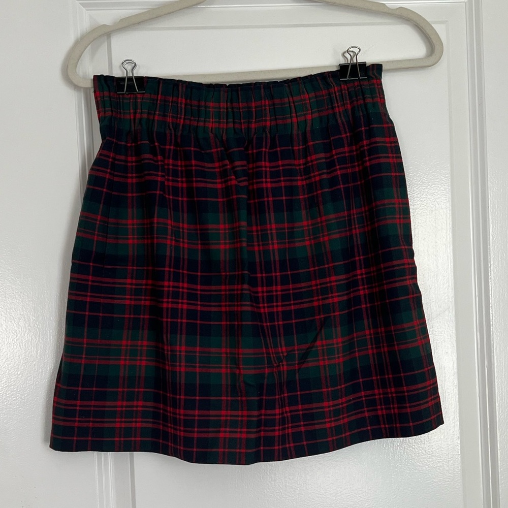 JCrew plaid skirt